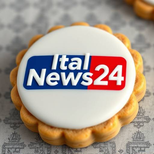 Illustrazione di un biscotto (cookie) con il logo di ItalNews24 sovrapposto.